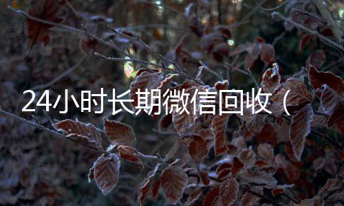24小时长期微信哪些平台回收vx回收（高价回收微信24小时回收）